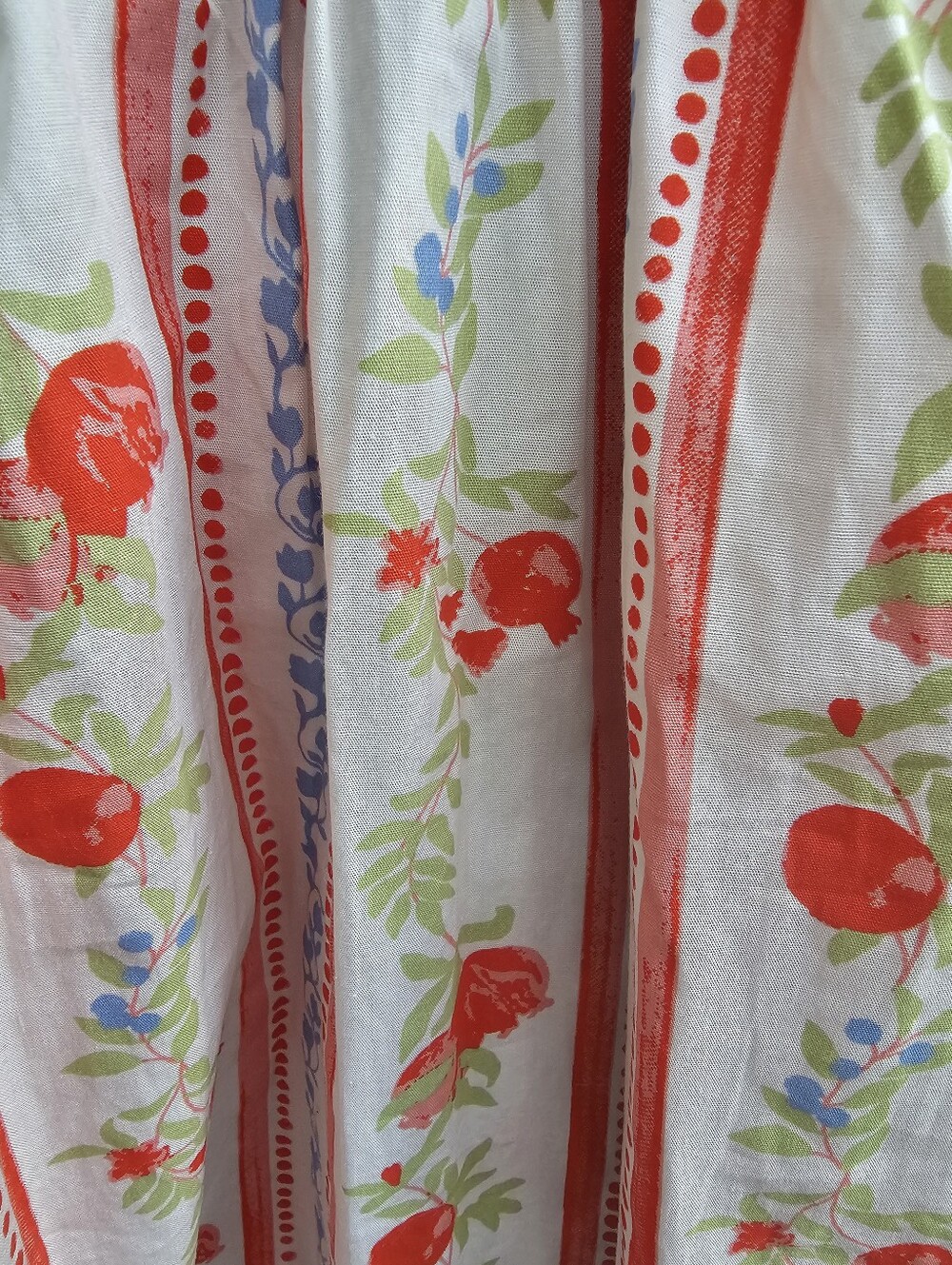 Tuckernuck Cream Midi Dress with Coral Floral Stripes - Picture 6 of 10